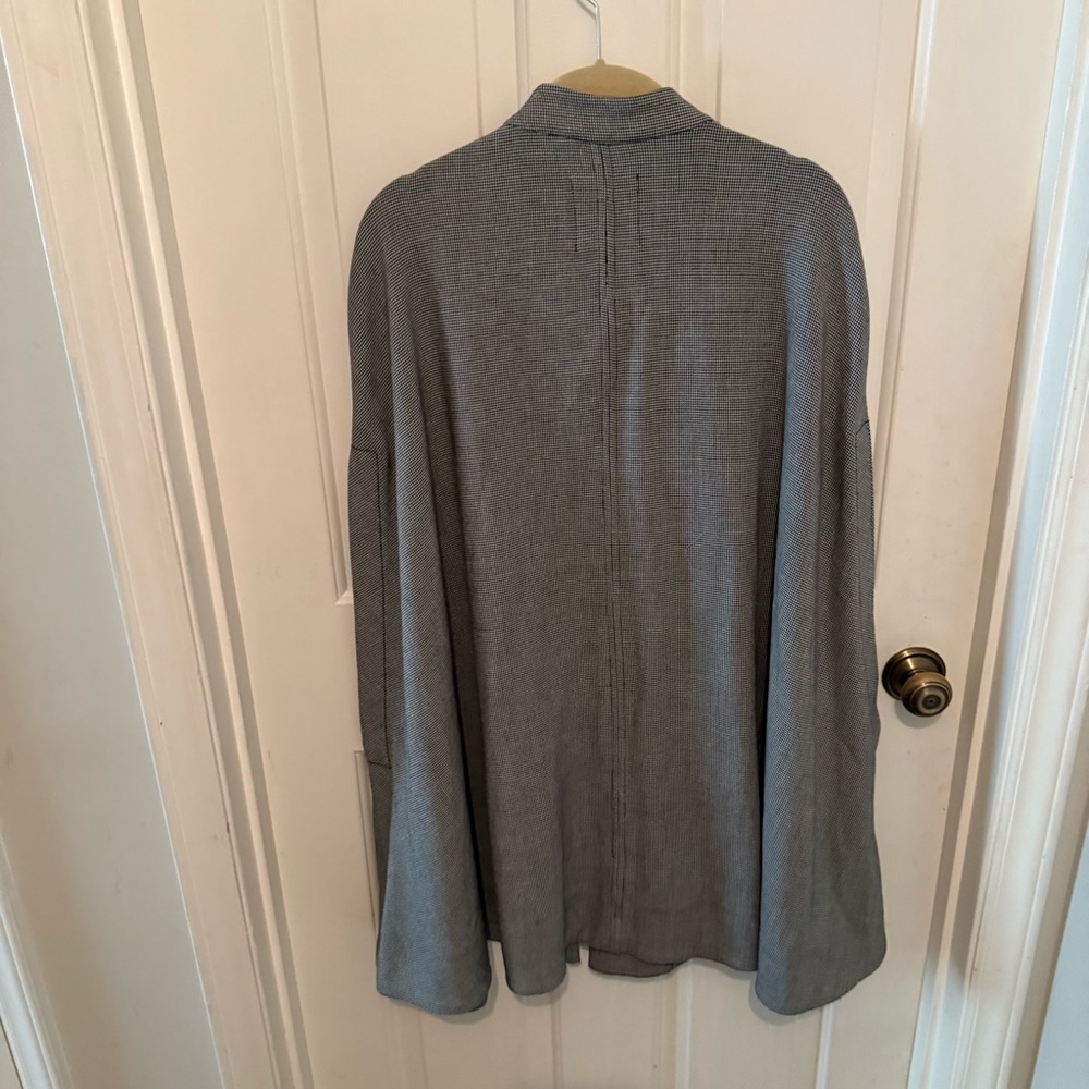 MNG Houndstooth Swing Coat Chic Size M Unique Vintage - Picture 6 of 10